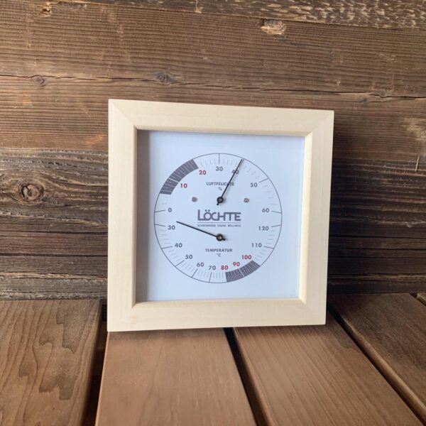 Sauna Thermometer & Hygrometer Holz