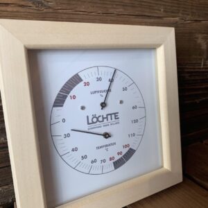 Sauna Thermometer & Hygrometer Holz