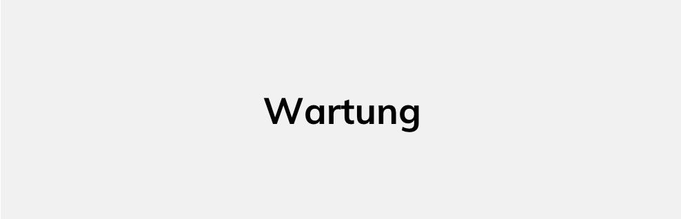 Wartung